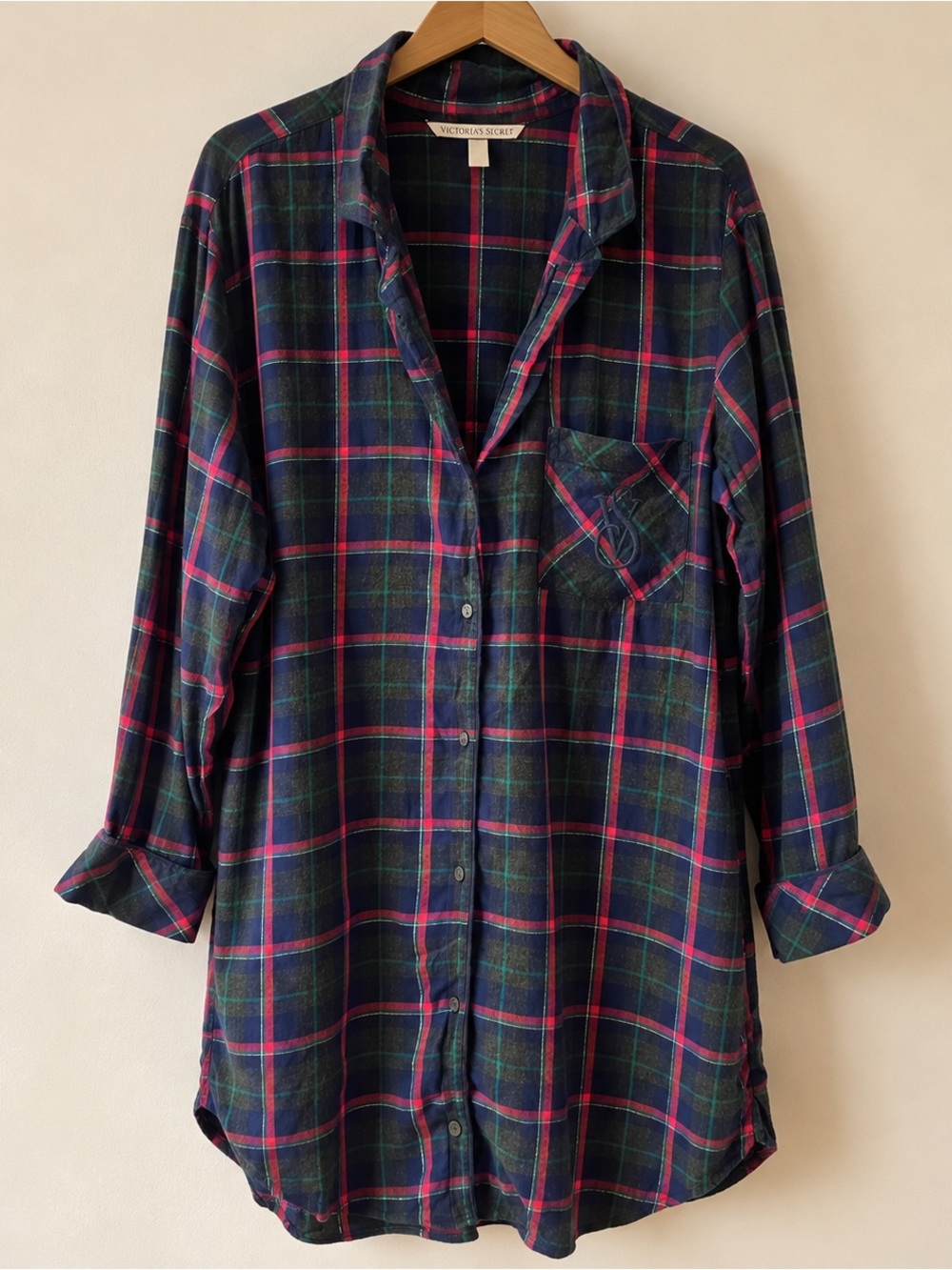 Victoria’s Secret Plaid Flannel Sleep Shirt